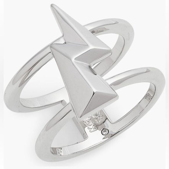 MWT Kendra Scott Lightning bolt double band ring 6 - Picture 1 of 8